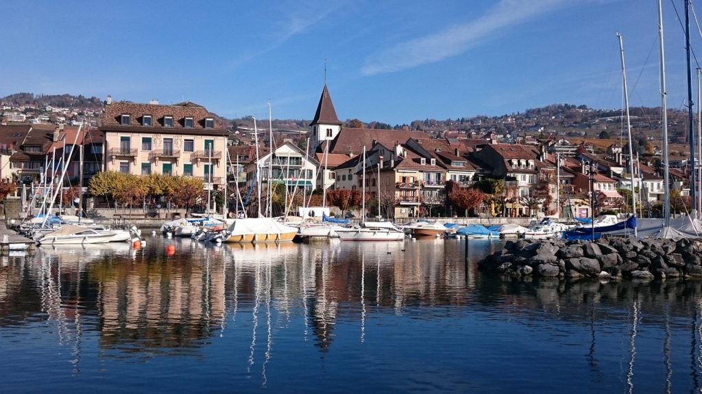lake geneva, lutry, lake, leman, mountains, vaud, switzerland, port, the water, montreux, mood, boat, lausanne, view, clouds, nature, blue, information, chasse immo